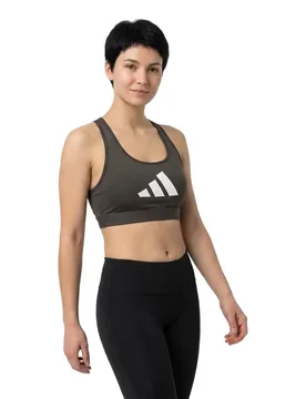 Soutien-gorge De Sport Powerreact Big Logo Graphic Shadow Olive XS - Adidas - FashionsVida