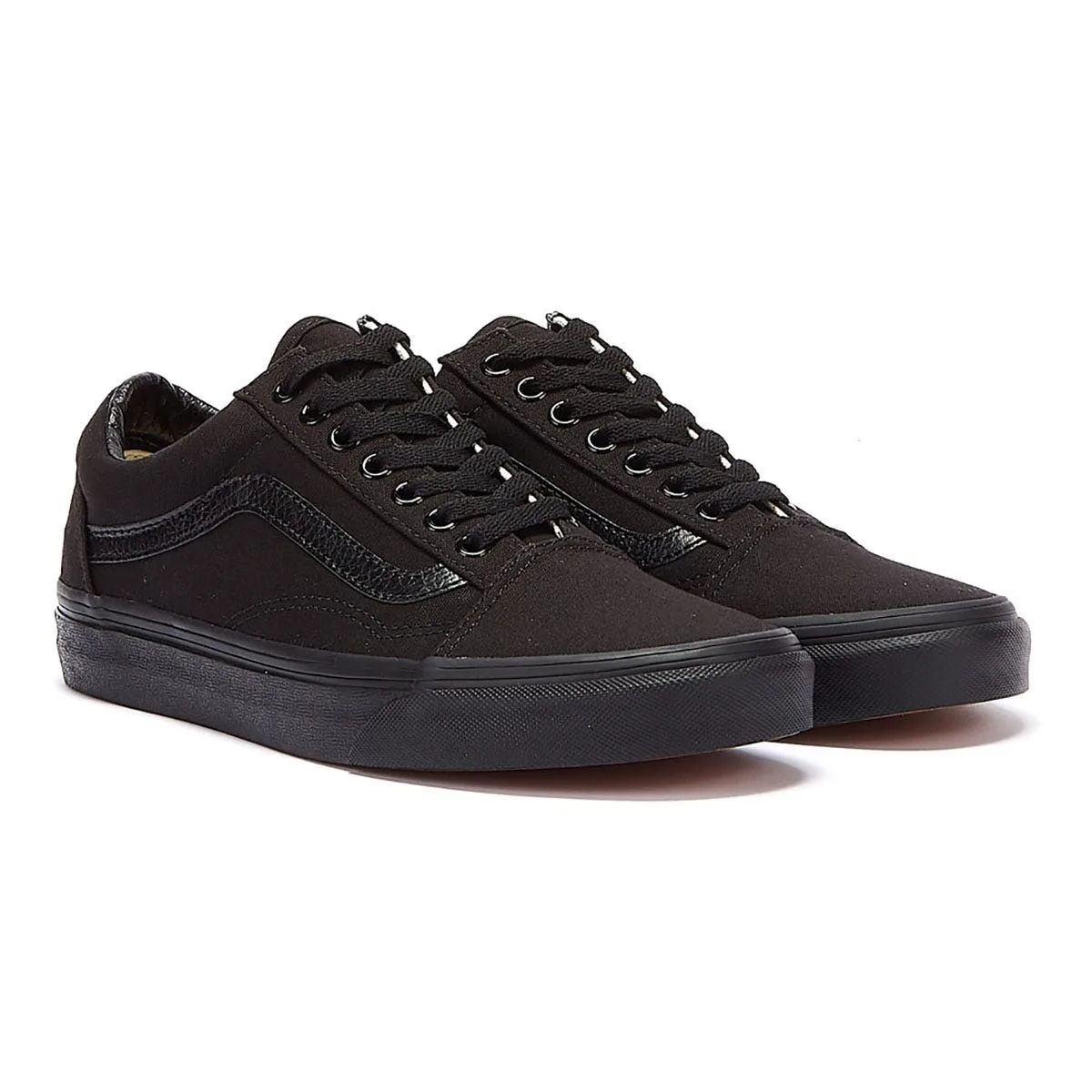 Womens Old Skool Black Trainers Rubber - Size Uk 9 - Vans - FashionsVida