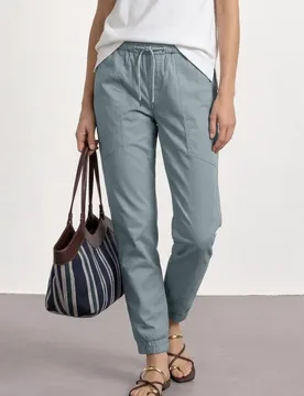 Slim Leg Hose in leichter Qualität female Blau - Street One - FashionsVida