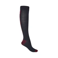 Kniestrümpfe Logo 2er Pack, navy 38-40
