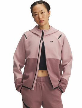 Veste à capuche UA Unstoppable Fleece avec zip intégral baie L