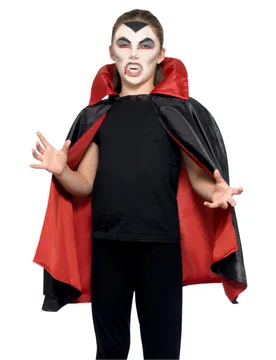 Wende-Umhang für Kinder Halloween-Accessoire rot-schwarz - RUBIES NL - FashionsVida