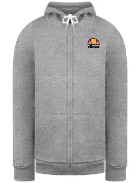 Full Zip Up Mens Grey Track Jacket Cotton - Size Small - Ellesse - FashionsVida