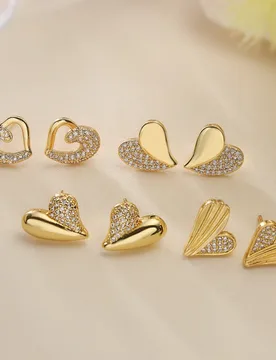 Delicate and Exquisite Copper 18K Gold Plated Zircon Geometric Earrings for Women, Unique Design, Versatile Earrings, New - Aliexpress - FashionsVida
