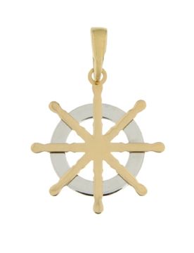 Ciondolo Timone Oro Giallo Bianco GL101108