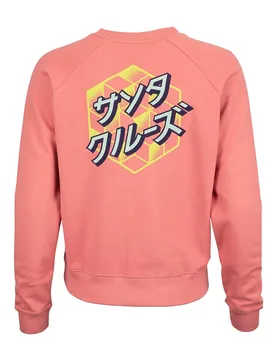 Sweat-shirt Crew Japanese Optical Dot Pink Amethyst S - Santa Cruz - FashionsVida