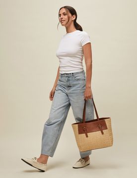 Not sac shopper effet raphia