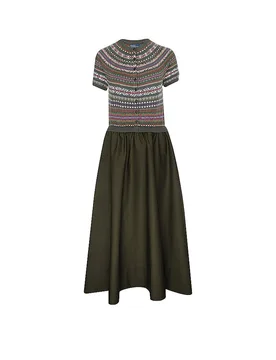 POLO Maxikleid olive S damen - Ralph Lauren - FashionsVida