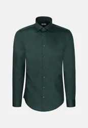 Slim Business Hemd Uni Grün 42