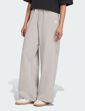 Pantaloni Essentials Wide Leg Fleece M Medium Grey Heather