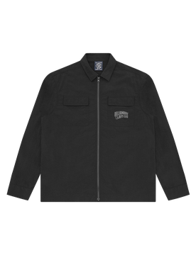Arch Logo Nylon Overshirt - Black