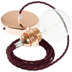 Cables Lampe Suspendue Pendel Pour Abat-jour Tm19 2 M Burgundy / Copper One Size