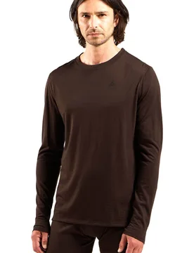 Merino 160 camiseta térmica manga larga hombre Granate (M) - Odlo - FashionsVida