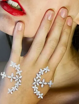 A Zircon Cross Hand Palm Bangle for Women Cubic Zirconia Bracelet Jewelry Handlets Wedding Dress Accessory Factory Customized - Aliexpress - FashionsVida