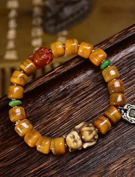 Tibetan Returned Camel Bone Manchu Single-ring Bracelet Agate Dzi Yak Bone Fox Accessories Men and Women Vintage Bracelets - Aliexpress - FashionsVida