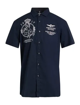 Camisa Hombre Azul noche M,S Hombre - Aeronautica Militare - FashionsVida