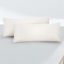 Feinjersey-Kopfkissenbezug Doppelpack natur, 2x 40x60 cm