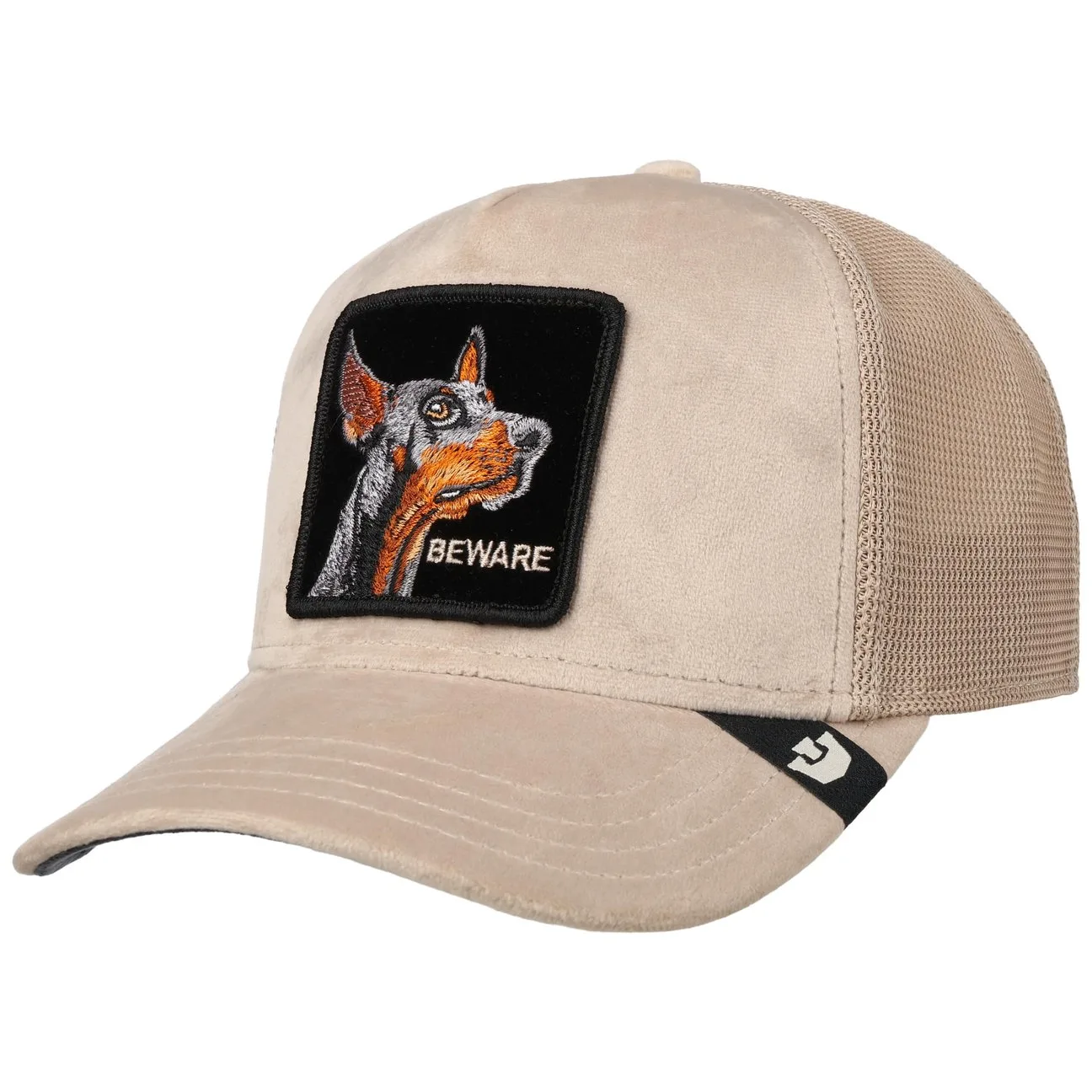 Velour Doberman Trucker Cap by - oatmeal - Herren - Size: One Size - Goorin Bros. - FashionsVida
