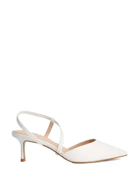 Glitter Stiletto Heel Court Shoes White female - Dune london - FashionsVida