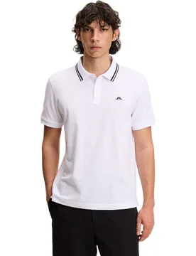 Polo Joey Tipping, weiss s - J.lindeberg - FashionsVida