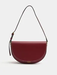 Half Moon Shoulder Bag Red female