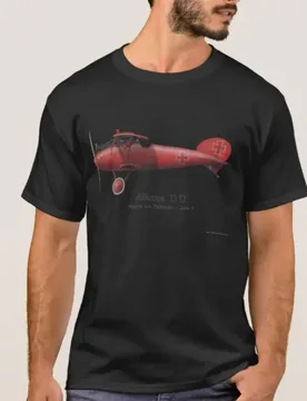 Manfred von Richthofen Red Baron Red Albatros D.V. Airplane T-Shirt 100% Cotton O-Neck Summer Short Sleeve Casual Mens T-shirt - Aliexpress - FashionsVida