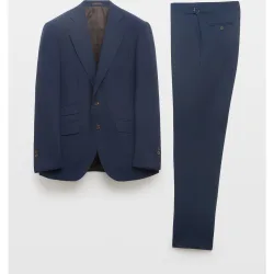 Traje de hombre falso liso