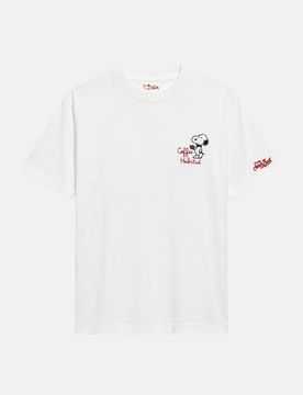 T-Shirt Snoopy Coffee Weiß XXL