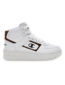 Sneakers Mid-Cut Foul Play Plat Mid Animalier Bianche 37