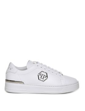 Sneakers in pelle con logo