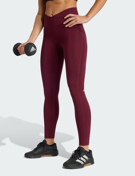 Leggings 7/8 3 Stripes Studio All Me X-Over XL Maroon