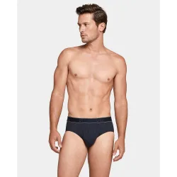 Slip de punto de hombre a rayas en