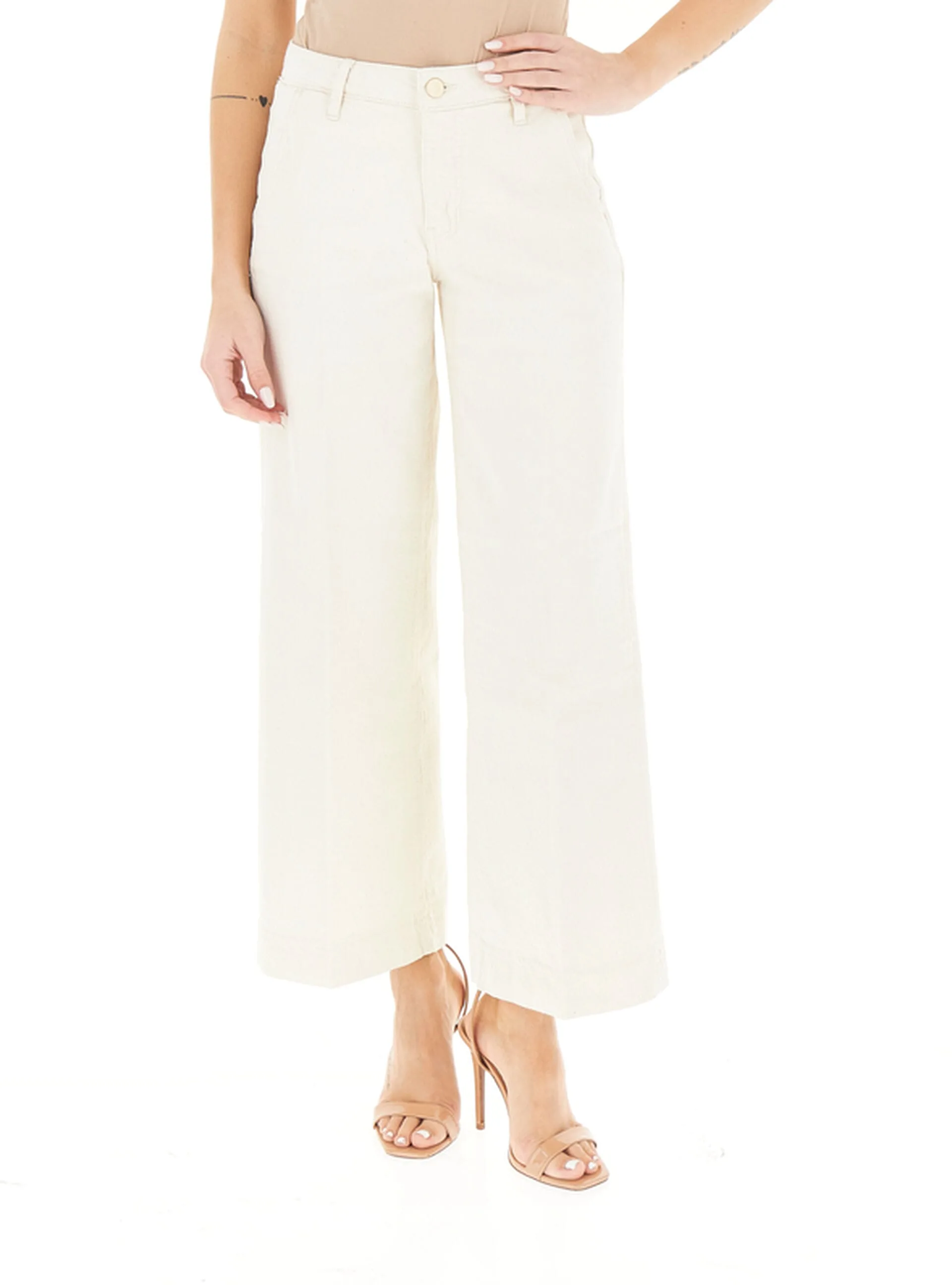 Guess Pantalone wide leg AVORIO 31 - Guess - FashionsVida