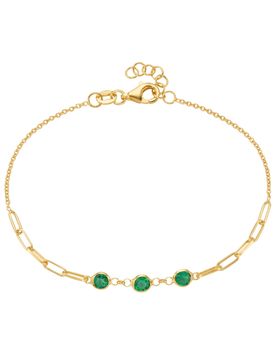 Smart Jewel Pulsera oro / verde