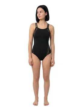 Iconic Bound Swimsuit Black / Gold 36 Women - Zone3 - FashionsVida