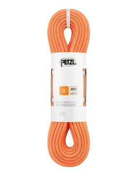 Corde d'escalade - Volta Guide 9 mm Orange - Taille 80 m - Petzl - FashionsVida