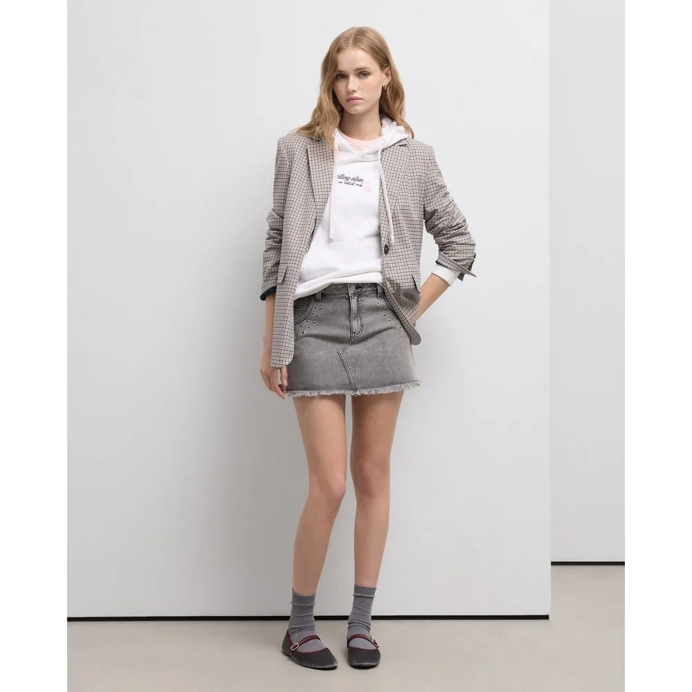 Falda corta lisa de mujer - Green Coast - FashionsVida