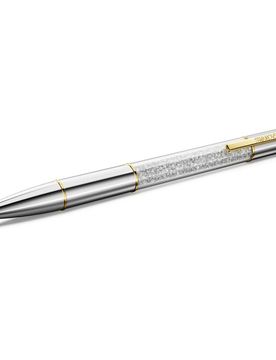 Penna a sfera Crystalline, Tono argentato, Mix di finiture OS