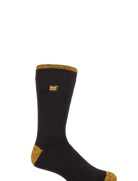Mens 1 Pair SOCKSHOP Workforce 1.6 TOG Lite Reinforced Heel and Toe Work Wear Socks Black 6-11 Mens - Black - Size: 6-11 Mens - Heat Holders - FashionsVida