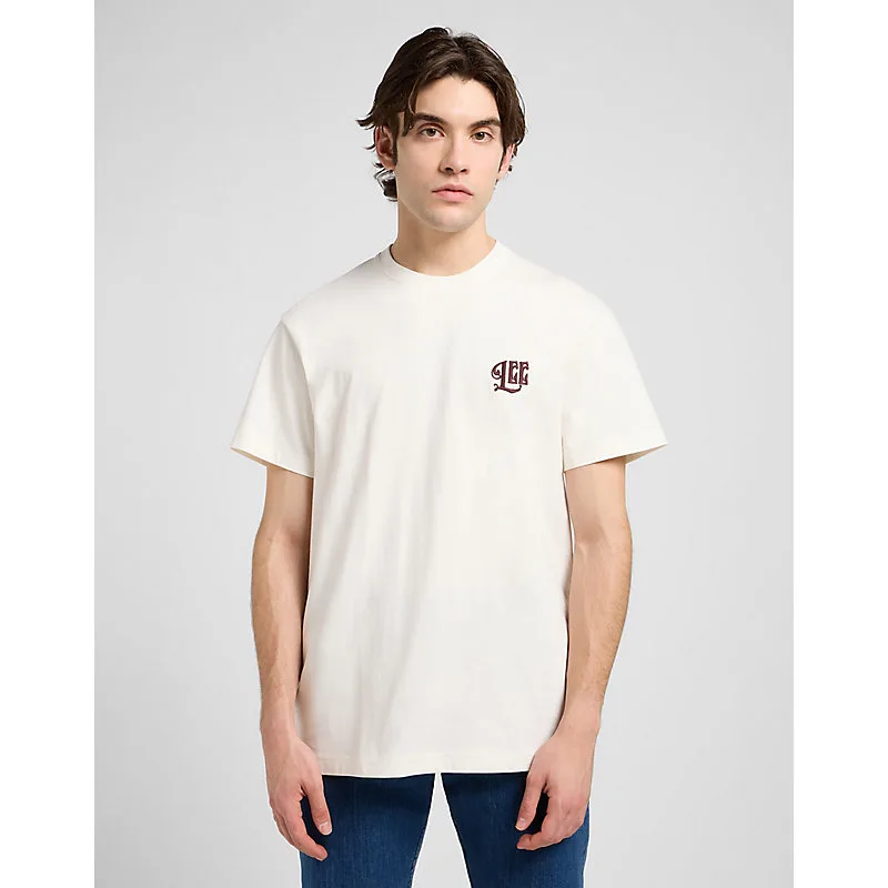 Relaxed Graphic Tee Ecru Größe XXL male - Lee - FashionsVida