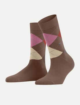 Socken Burlington-Clip Braun 36-41