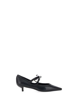 Décolleté in pelle NERO 39