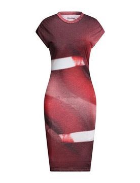 Midi-Kleid Damen Rot XS,XXS Damen