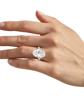 Ct IGI Certified Lab Grown Oval Cut Diamond Ring - Verde - FashionsVida