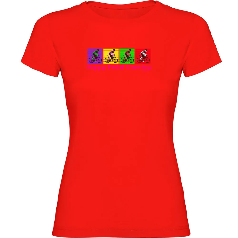 Maglietta A Maniche Corte Happy Pedal Dancing Red - Kruskis - FashionsVida