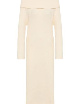 Faina Vestido de punto crema