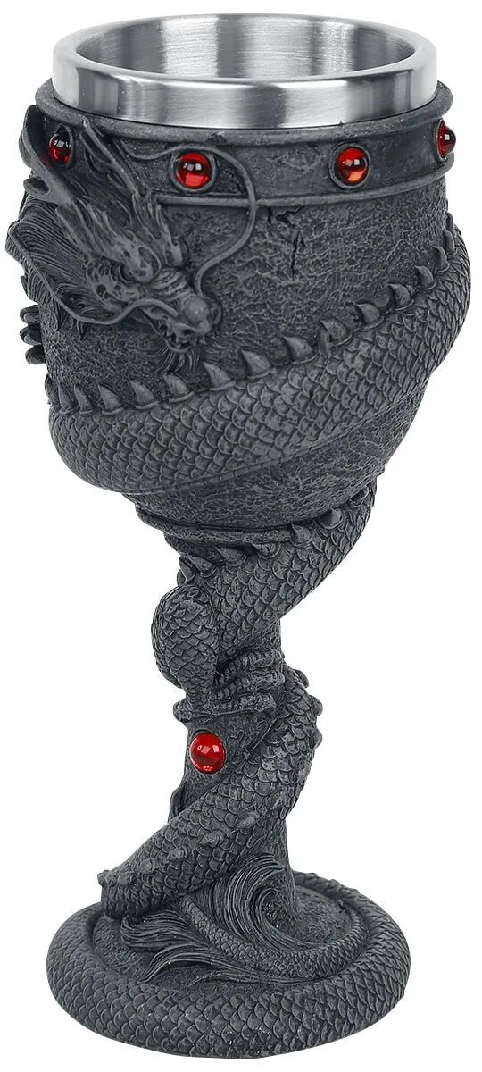 Gothic Kelch - Dragon Coil Goblet - schwarz - None - unisex - Nemesis Now - FashionsVida