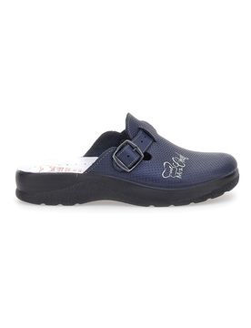 Ciabatte Blu Made In Italy Con Sottopiede In Vera Pelle 8005 39