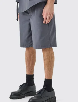 Herren Maßgeschneiderte Shorts Charcoal Größe 30 - boohooMAN - FashionsVida