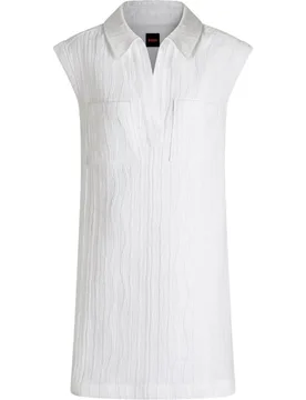 Vestido midi de manga corta - Boss Orange - FashionsVida